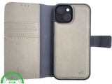iPhone 15 Plus 2-in-1 Hoesje Groen Leer &ndash; Bookcase Met 2 in 1 Functie
