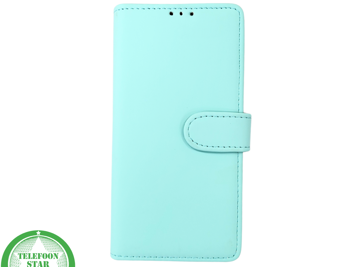 iPhone 15 2-in-1 Hoesje Mintgroen &ndash; Bookcase met Pasjeshouder