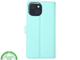 iPhone 15 Plus 2-in-1 Hoesje Mintgroen &ndash; Bookcase met Pasjeshouder