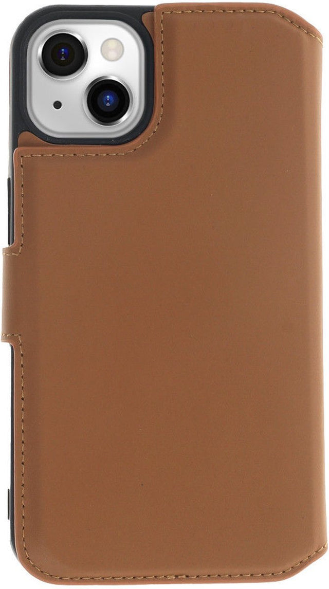 iPhone 15 Plus 2 in 1 Hoesje | 100% Leer | Minimalistisch | Bruin