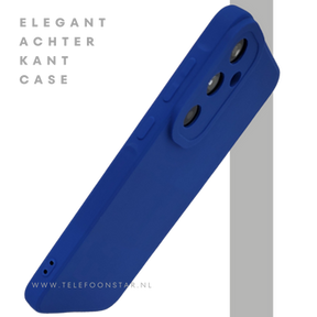 Hoesje voor Samsung Galaxy A37 Blauwe TPU siliconen Stijlvolle Bescherming