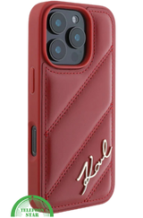 iPhone 16 Pro Luxe Leren Hoesje &ndash; Rood | Elegant, Stevig en Stijlvol Design