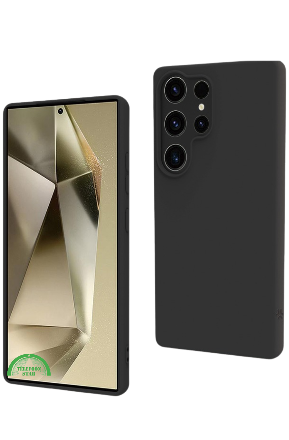 Hoesje voor S25 Ultra -Backcover Zwart