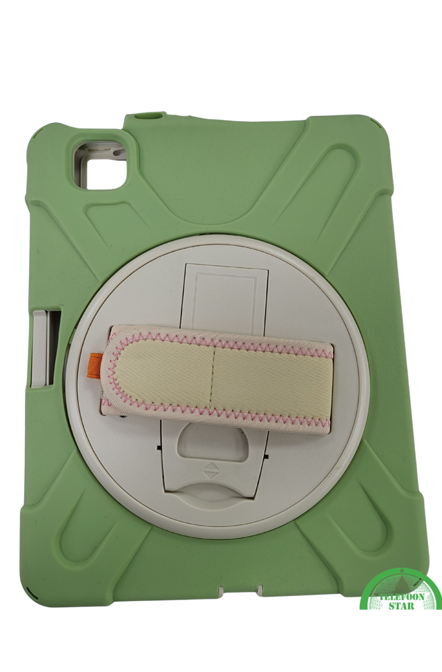 Groen Shockproof iPad Air 4 Cover(2020) &ndash; Handstrap &amp; Kickstand