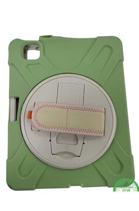 Groen Shockproof iPad Air 4 Cover(2020) &ndash; Handstrap &amp; Kickstand
