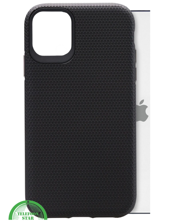 Hoesje voor iPhone 12 Zwart Anti-Slip, Sterk, Gripvast & Slank Design