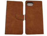 Hoesje voor iPhone 17e Licht bruin Leerlook Wallet Case