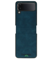 Hoesje voor Samsung Z Flip 7 FE Donkerblauw Wallet Case
