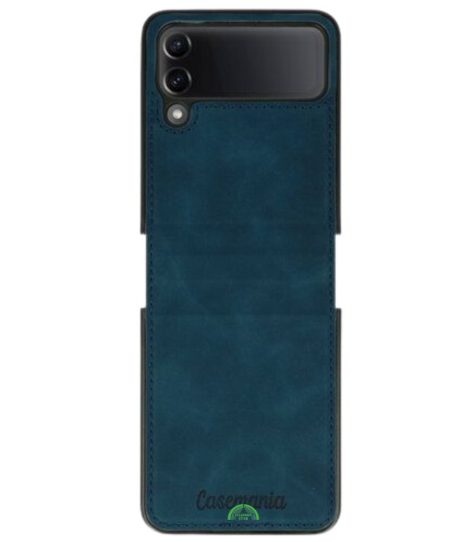 Hoesje voor Samsung Z Flip 7 FE Donkerblauw Wallet Case