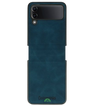 Hoesje voor Samsung Z Flip 7 FE Donkerblauw Wallet Case