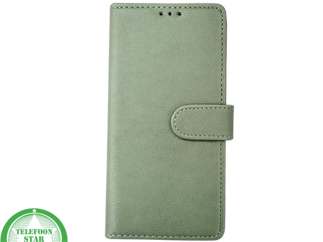 iPhone 15 Plus 2-in-1 Hoesje Groen Leer &ndash; Bookcase met Pasjeshouder