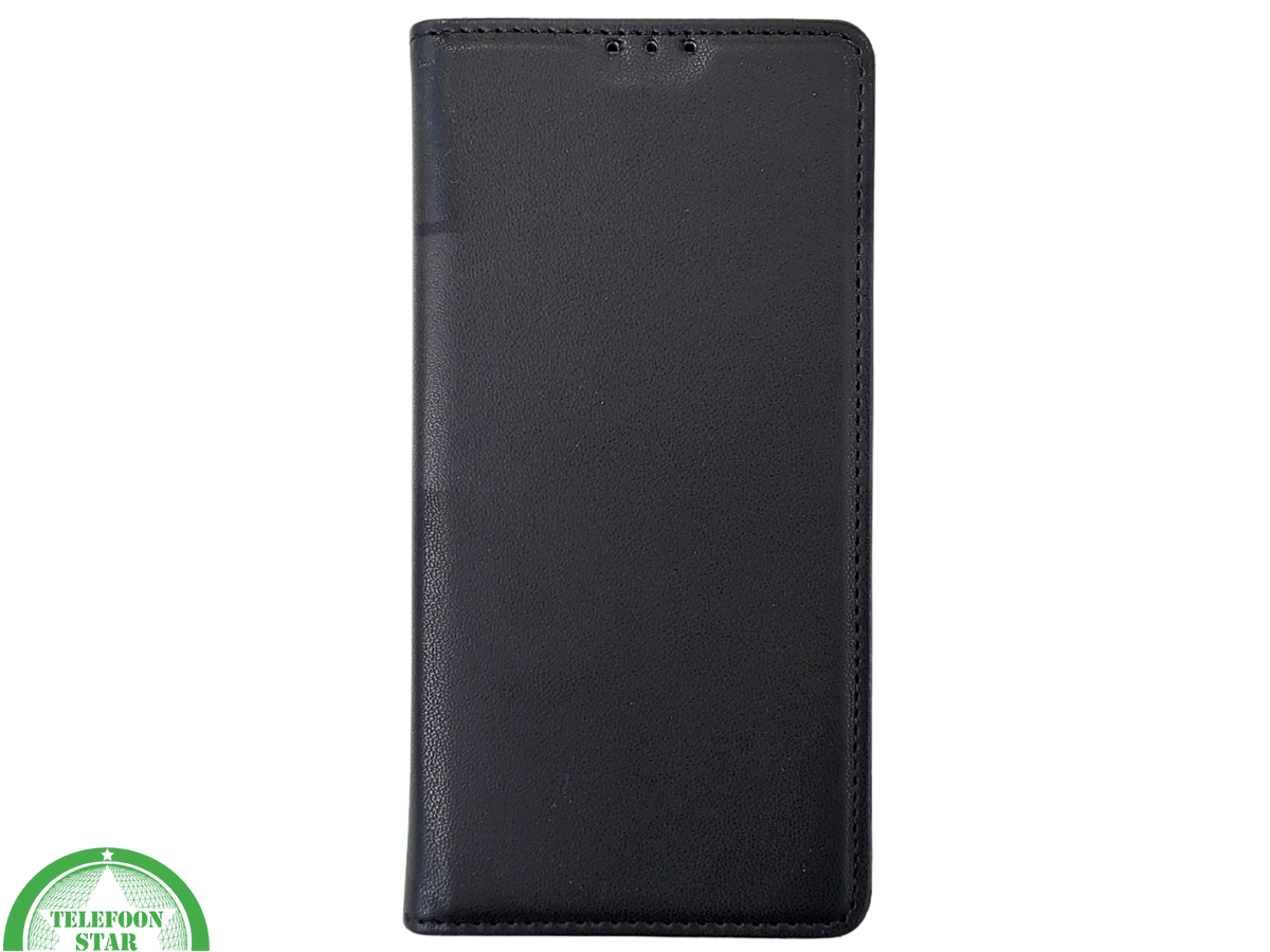 iPhone 16 Pro Max Bookcase Hoesje Zwart &ndash; Dubbele Naad, Luxe Look &amp; Volledige Bescherming