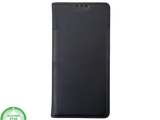 iPhone 16 Pro Max Bookcase Hoesje Zwart &ndash; Dubbele Naad, Luxe Look &amp; Volledige Bescherming