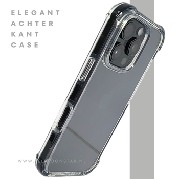 iPhone 16 Pro max Transparant Hoesje met Verstevigde Randen &ndash; Heldere Achterkant Bescherming