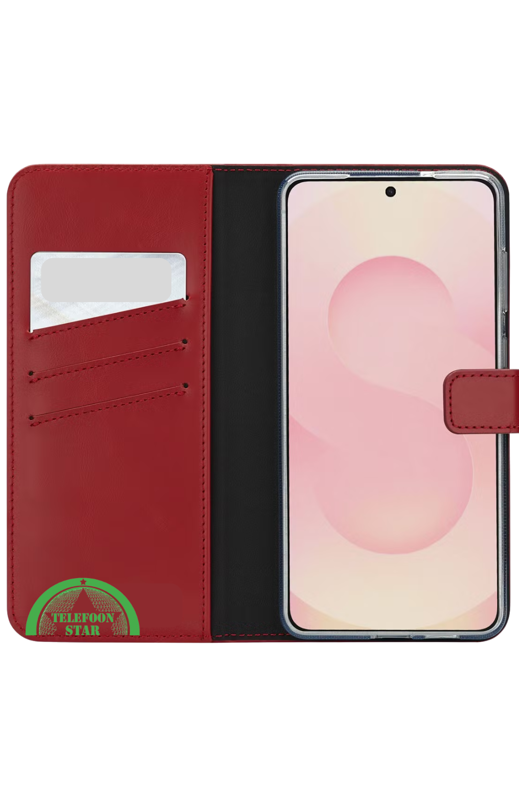 Hoesje voor Samsung S25 Edge Bookcase Rood
