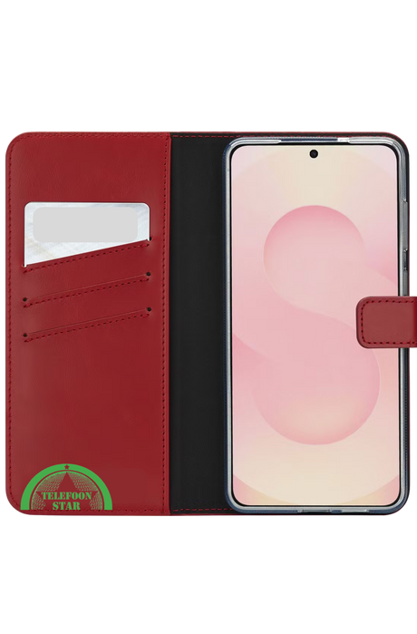 Hoesje voor Samsung S25 Edge Bookcase Rood