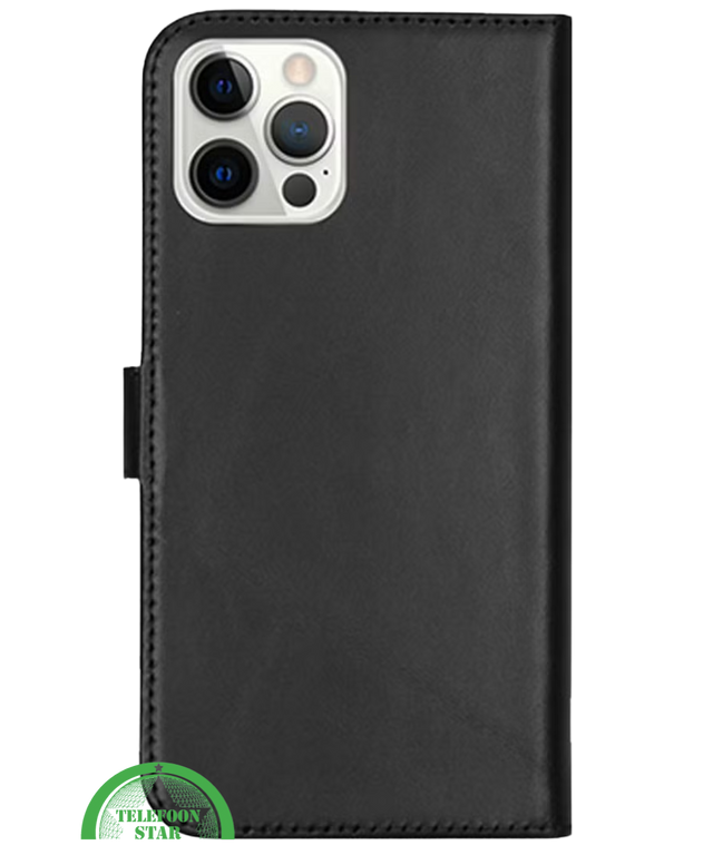 Bookcase Hoesje voor iPhone 12 Pro Zwart Luxe, Veilig &amp; Praktisch