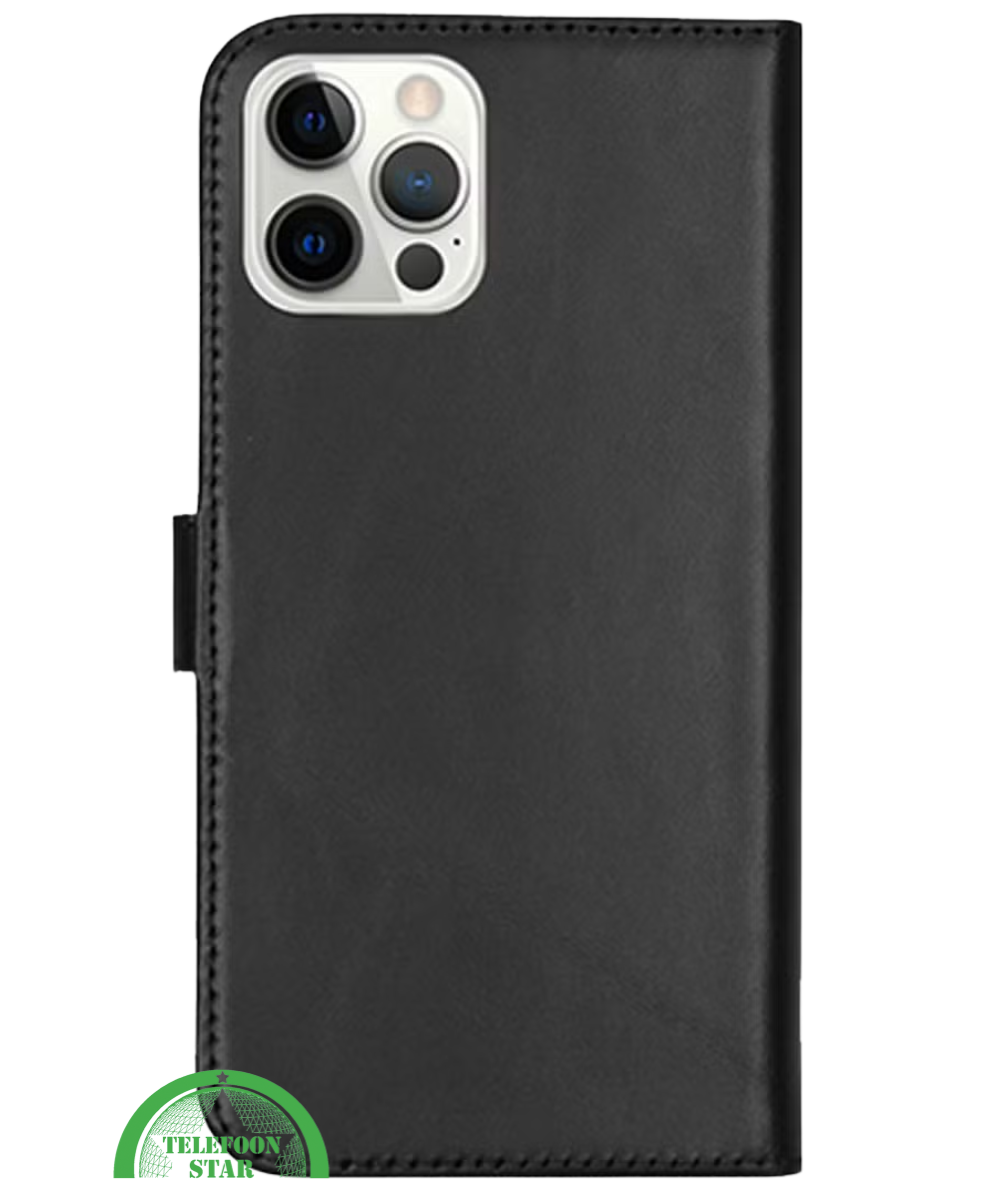 Bookcase Hoesje voor iPhone 12 Pro Zwart Luxe, Veilig &amp; Praktisch