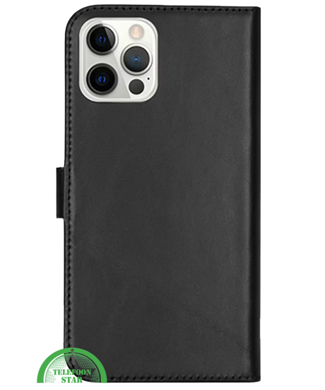 Bookcase Hoesje voor iPhone 12 Pro Zwart Luxe, Veilig &amp; Praktisch