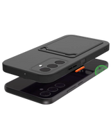 Hoesje voor Samsung S24 Transparant met Kaarthouder, Praktisch, Slank & Schokbestendig