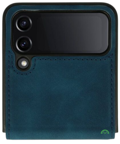 Hoesje voor Samsung Z Flip 7 FE Donkerblauw Wallet Case