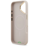Hoesje iPhone 17 Beige met Goudkleurige Camera-Rand