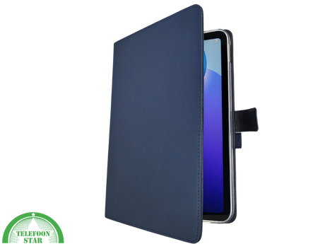 Apple iPad Air 11 inch 2025 / 2024 Leer Hoes Luxe Blauwe Bookcase 11 inch Schokbestendig