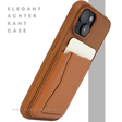 iPhone 15 Hoesje &ndash; Cognacbruin met Pasjeshouder | Functioneel &amp; Stijlvol