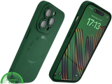 iPhone 15 Pro Groen Hoesje met Ringhouder &ndash; MagSafe &amp; Kickstand | Telefoonstar.nl