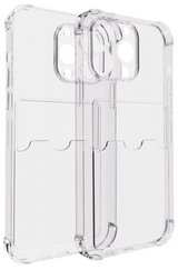 Transparant Hoesje voor iPhone 16 Pro Max met Kaartvak &ndash; Praktisch &amp; Beschermend, Slank &amp; Handig | Telefoonstar