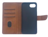 Hoesje voor iPhone 17e Licht bruin Leerlook Wallet Case