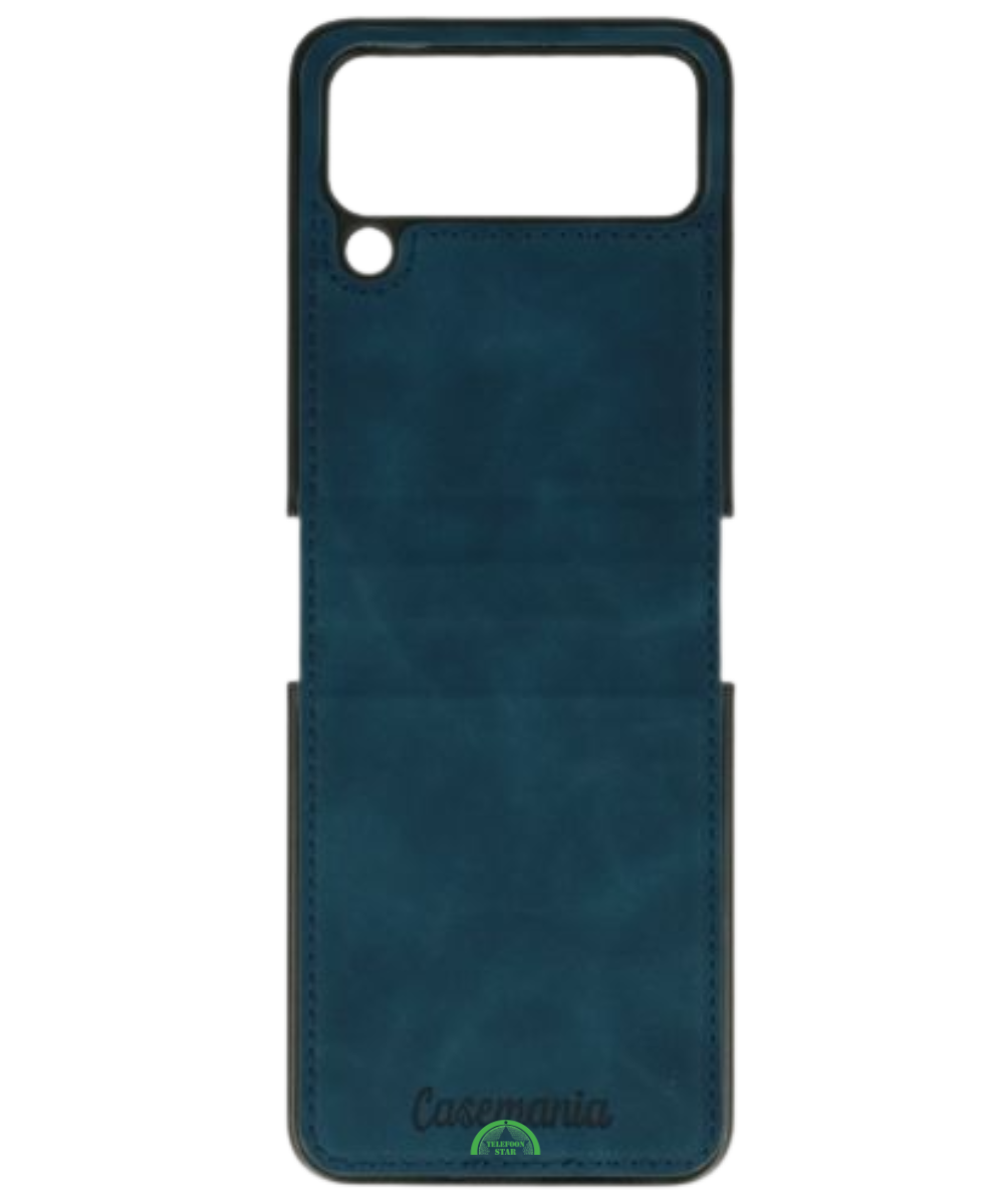 Hoesje voor Samsung Z Flip 7 FE Donkerblauw Wallet Case