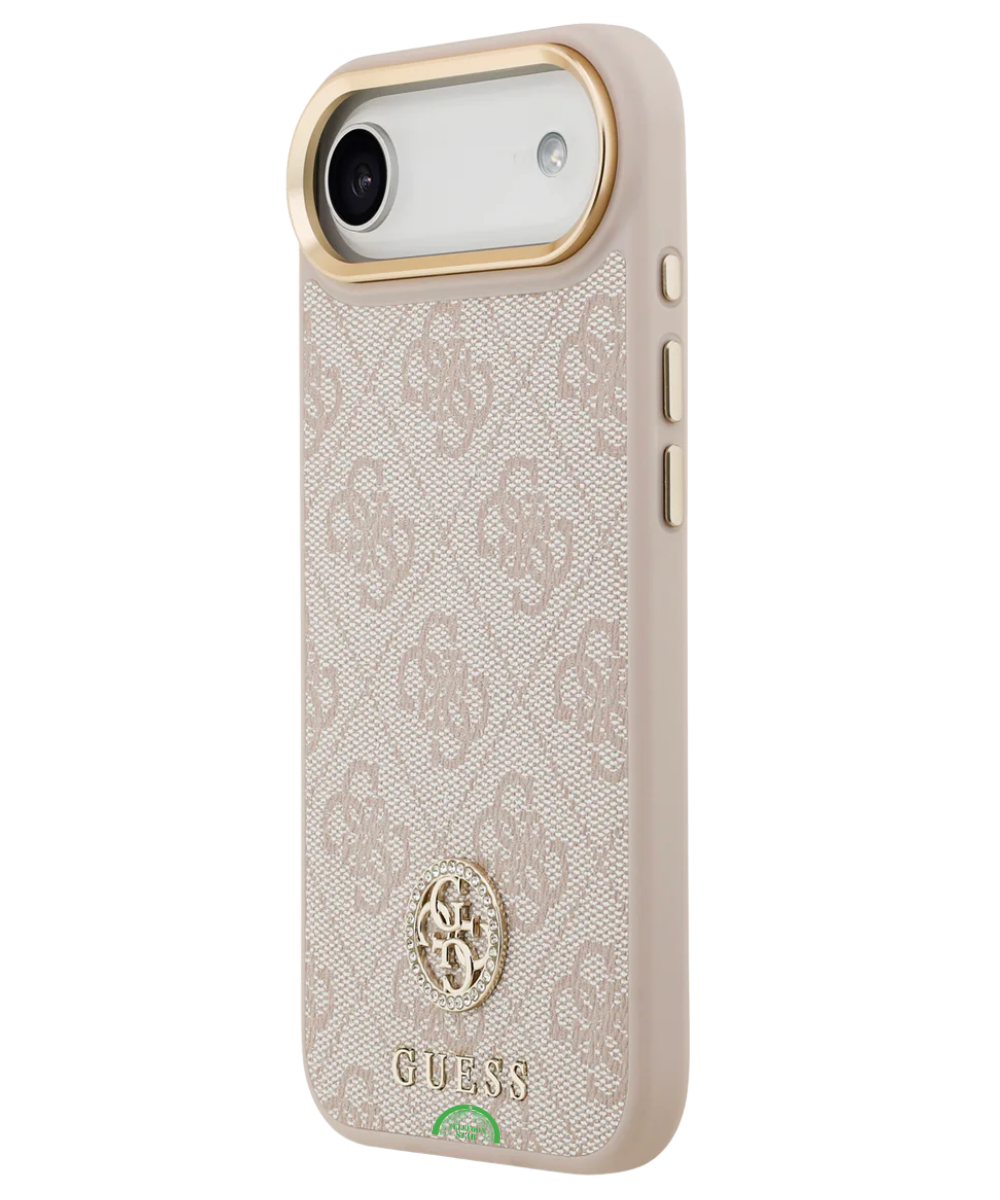 Hoesje voor iPhone 17 Air Beige met Koord en Camera Bescherming