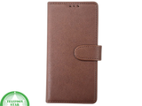 iPhone 15 Plus Hoesje Donkerbruin &ndash; Bookcase met Pasjeshouder