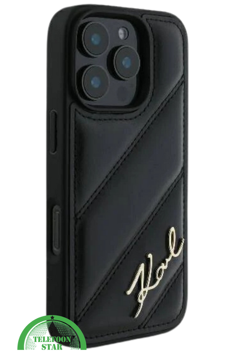 iPhone 16 Pro Luxe Leren Hoesje &ndash; Zwart | Elegant, Stevig en Stijlvol Design