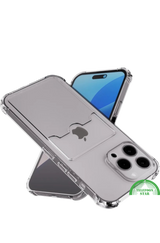 Transparant Hoesje voor iPhone 16 Pro Max met Kaartvak &ndash; Praktisch &amp; Beschermend, Slank &amp; Handig | Telefoonstar