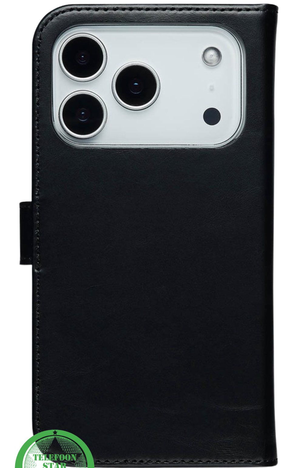 Zwart Bookcase Hoesje voor iPhone 17 Pro Max &ndash; Luxe &amp; Volledige Bescherming