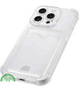Hoesje voor iPhone 13 Pro Transparant met Kaartvak, Shockproof, Sterk &amp; Silicone