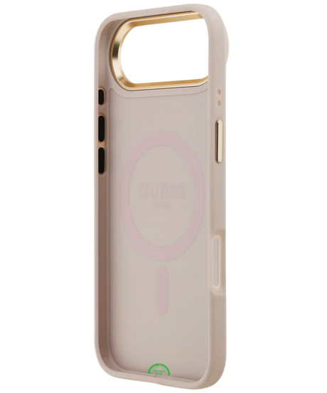 Hoesje voor iPhone 17 Air Beige met Koord en Camera Bescherming