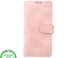 iPhone 15 Hoesje Roze &ndash; Bookcase met Pasjeshouder en Leren Look