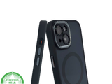 iPhone 15 Plus MagSafe Hoesje Zwart Transparant &ndash; Slank, Stijlvol en MagSafe-ready
