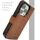 iPhone 15 Pro 2-in-1 Bookcase Hoesje Bruin &ndash; Magnetisch &amp; Stijlvol | Telefoonstar