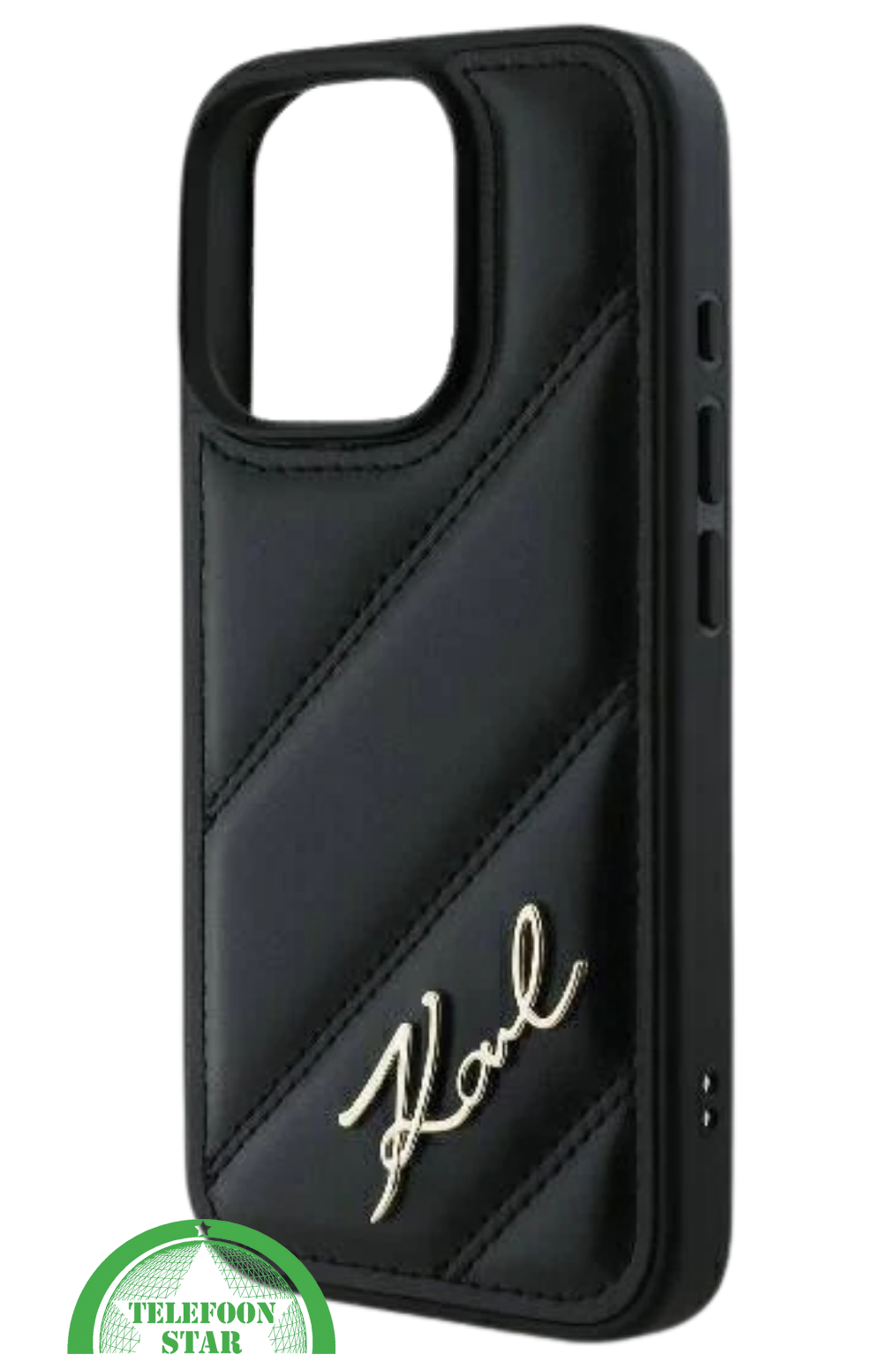 iPhone 16 Pro Luxe Leren Hoesje &ndash; Zwart | Elegant, Stevig en Stijlvol Design