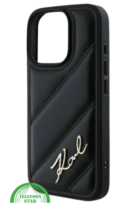 iPhone 16 Pro Luxe Leren Hoesje &ndash; Zwart | Elegant, Stevig en Stijlvol Design