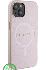 Hoesje voor iPhone 14 – RozeLuxe Design met Goudkleurig Logo