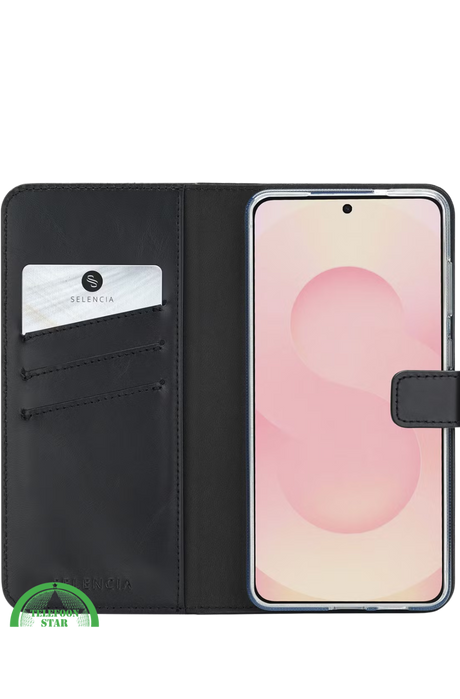 Bookcase Hoesje voor iPhone 17 Zwart &ndash; Stijlvol, Veilig &amp; Handig in Gebruik en Luxe Bescherming &amp; Kaartvakken | Telefoonstar