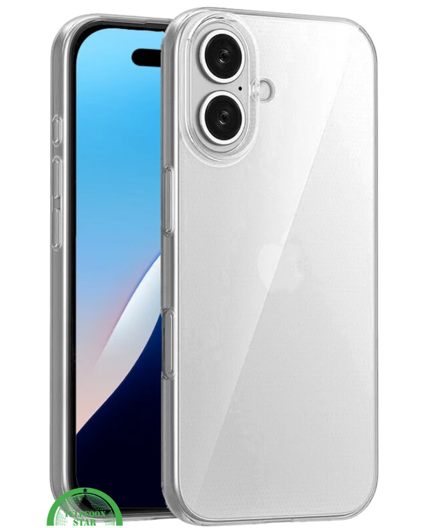 Perfecte pasvorm voor iPhone 16 &ndash; Silicone, Flexibel, Helder &amp; Extra Sterk, transparant en Extra bescherming voor camera en scherm | Telefoonstar