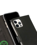 Bookcase Hoesje voor iPhone 12 Pro Zwart Luxe, Veilig &amp; Praktisch