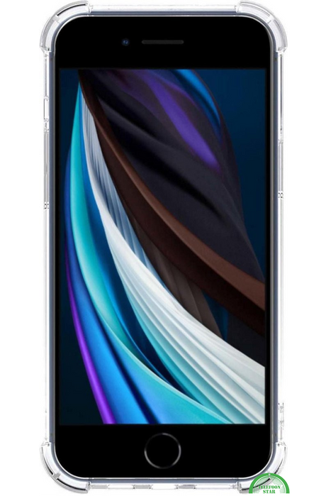 Bumper Hoesje iPhone SE met Kaartvak &ndash; Helder, Sterk &amp; Functioneel