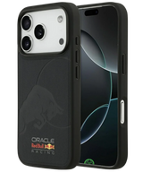 Hoesje voor iPhone 17 Pro Zwart met Sportieve carbon look achterkant